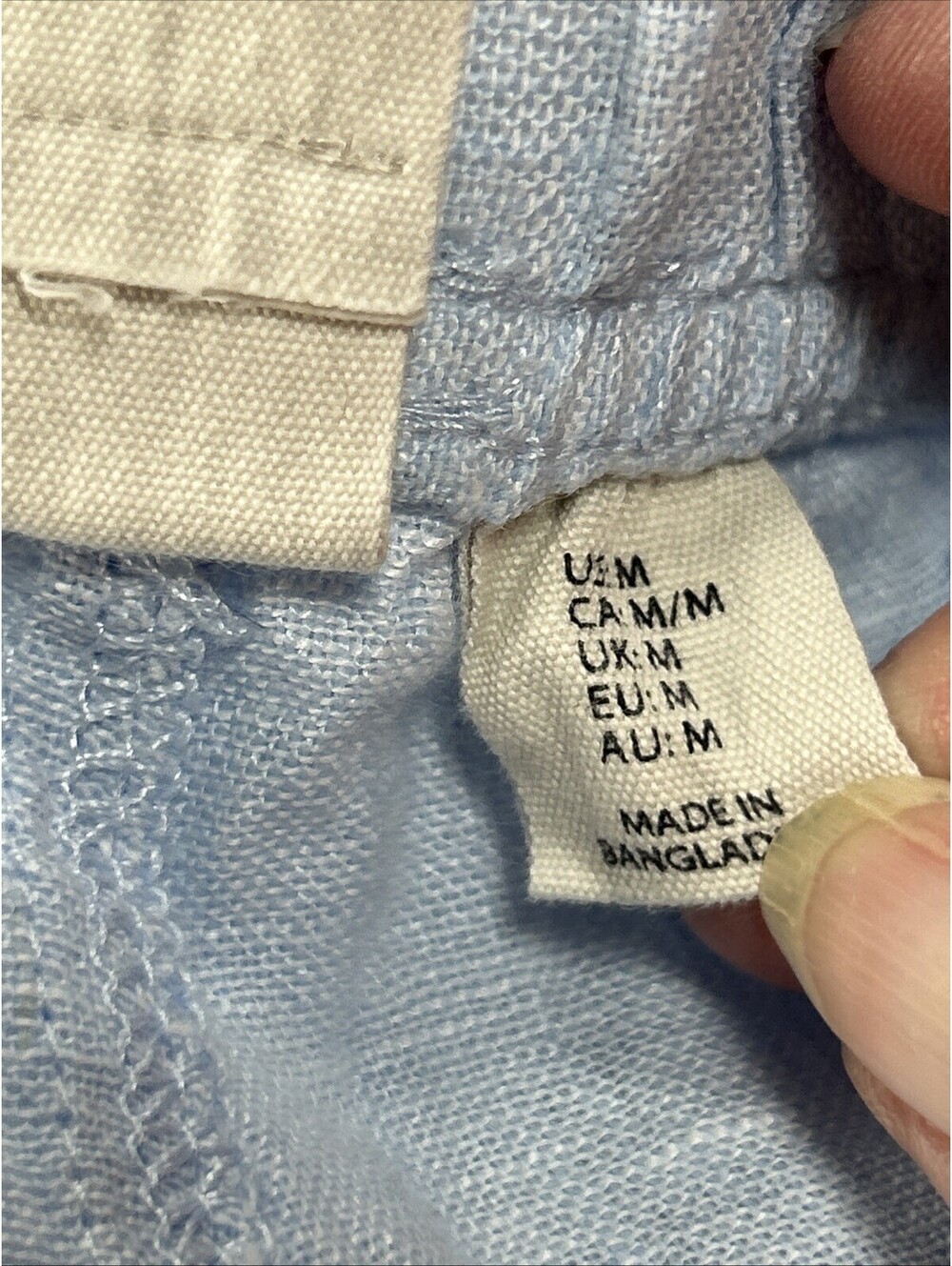 Joie M Pastel Blue 100% Linen Wide Leg Pull-on Cropped Pants Beach Coastal Resor - Picture 5 of 14